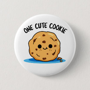 Ein Niedlicher Kochkuchen-Funny-Food-Puff Button