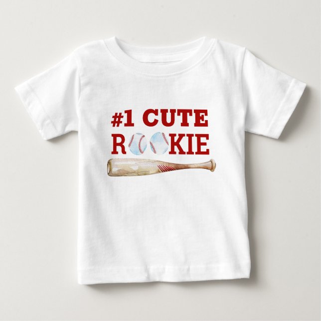 Ein Niedlicher Rookie Baseball Baby T - Shirt (Vorderseite)