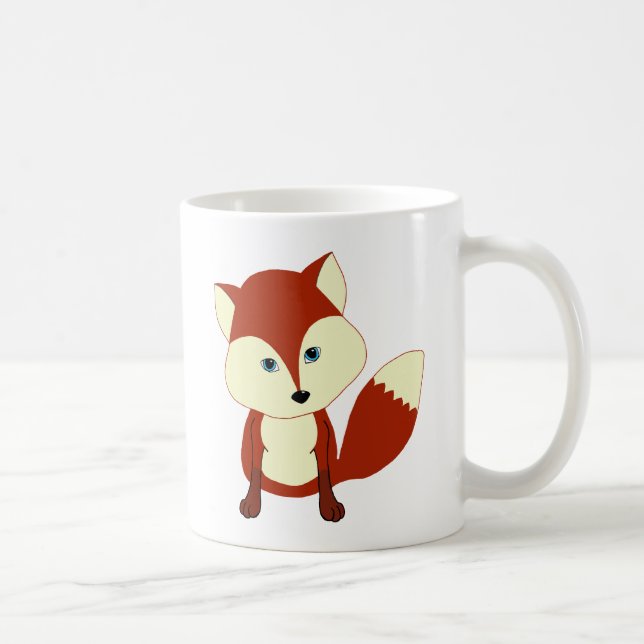 Ein niedlicher roter Fuchs Kaffeetasse (Rechts)
