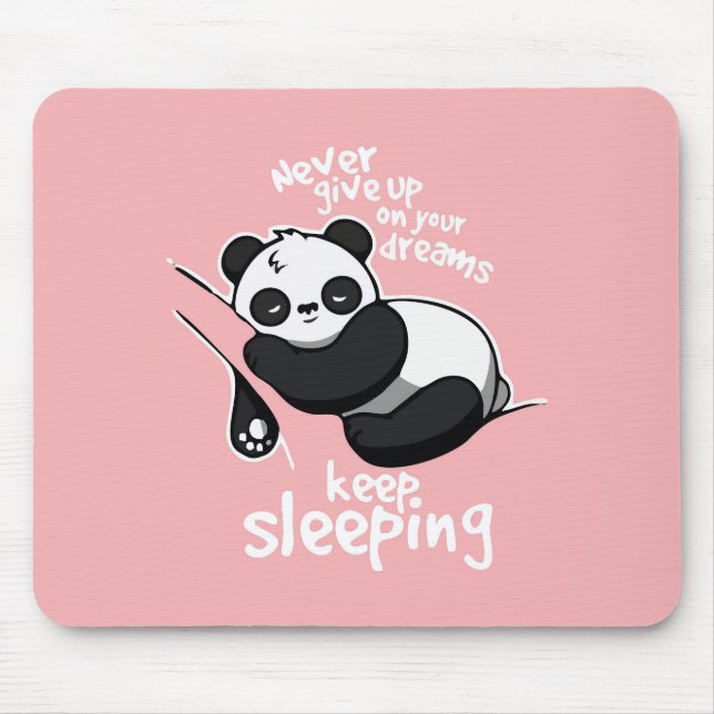EIN NIEDLICHER SCHLAFPANDA MOUSEPAD (Vorne)