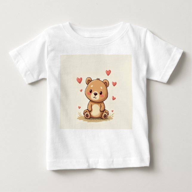 Ein niedlicher Teddybär-T - Shirt (Vorderseite)