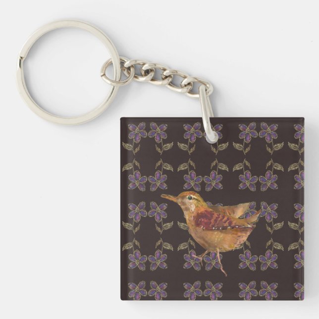 Ein niedlicher Vogel Schlüsselanhänger (Vorderseite)