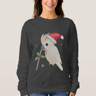 Ein niedlicher Weihnachtslachs-Kakadu Sweatshirt