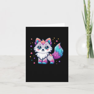 Ein Niedlicher Wolf-Sticker Karte