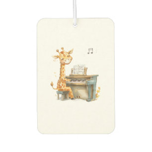 Ein Niedliches Baby Giraffe spielt Gitarre Autolufterfrischer