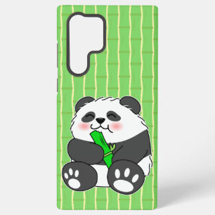 Ein Niedliches Baby Panda, das Bamboo Stalk isst Samsung Galaxy Hülle