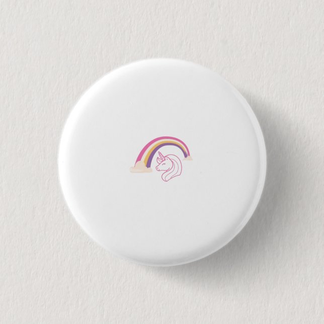 Ein Niedliches Einhorn Button (Vorderseite)