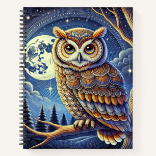 ein niedliches Eule-Image-Notebook Notizbuch