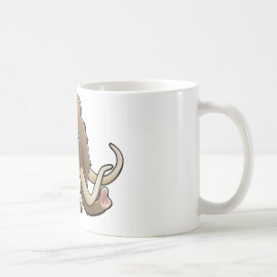 Ein niedliches freundliches wolliges Mammut Kaffeetasse