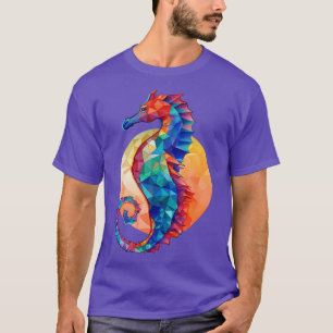 Ein Niedliches geometrisches Seepferd T-Shirt