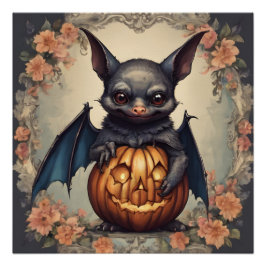 Ein Niedliches Halloween-Bat hb5-Glossarposter Poster