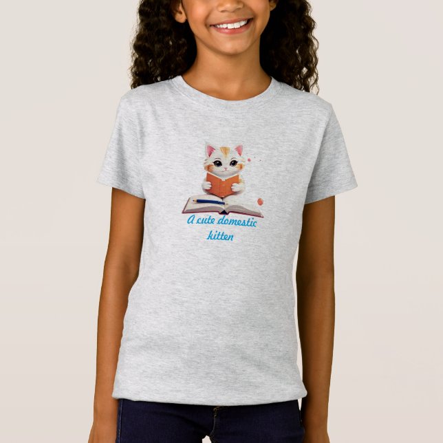 Ein niedliches Hauskätzchen T-Shirt (Vorderseite)