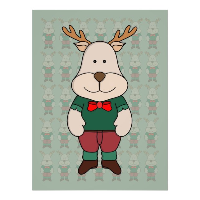 Ein niedliches Hirsch Fotodruck (Vorne)