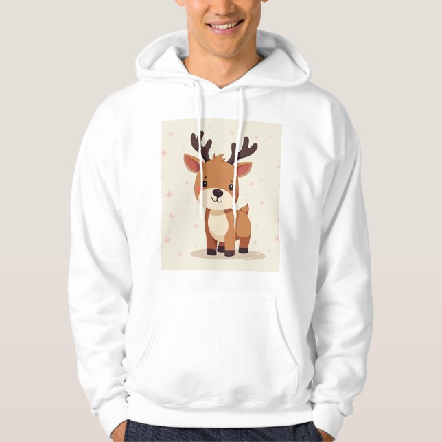 Ein niedliches Hirsch Hoodie (Vorderseite)