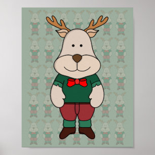 Ein niedliches Hirsch Poster