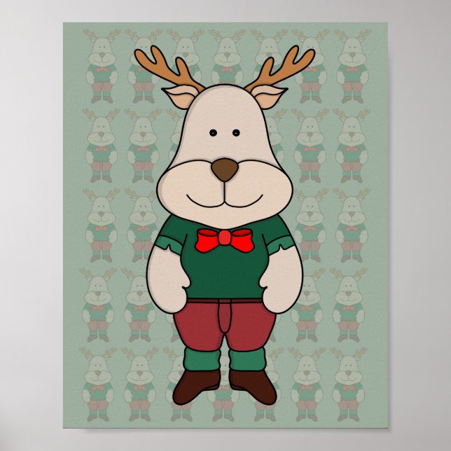 Ein niedliches Hirsch Poster (Vorne)