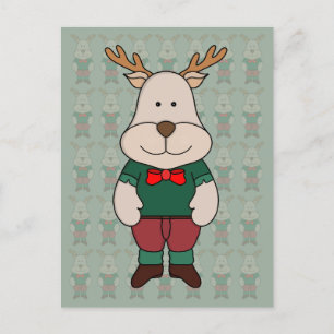 Ein niedliches Hirsch Postkarte