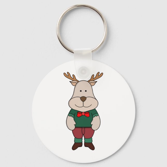 Ein niedliches Hirsch Schlüsselanhänger (Vorderseite)