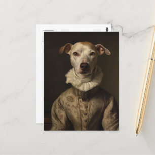 Ein Niedliches Historisches Dog-Portrait Postkarte