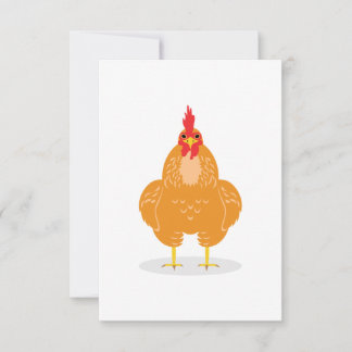 Ein Niedliches Huhn Dankeskarte
