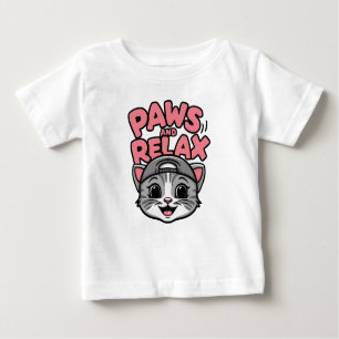 ein niedliches Katzengesicht Baby T-shirt