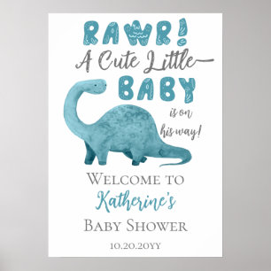 Ein Niedliches kleines Baby ist unterwegs mit eine Poster
