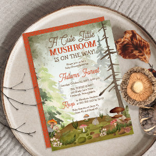 Ein Niedliches kleines Mushroom befindet sich auf Einladung