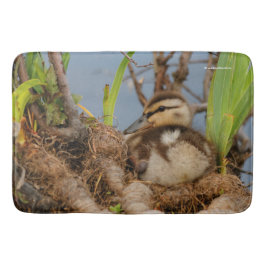 Ein Niedliches und kostbares Mallard Duckling Badematte