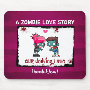 Ein Niedliches Zombie-Paar: Eine Zombie-Liebe Mousepad