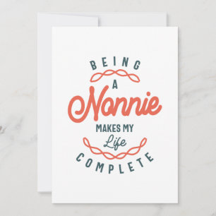 Ein Nonnie zu sein macht mein Leben zum Muttertag Dankeskarte