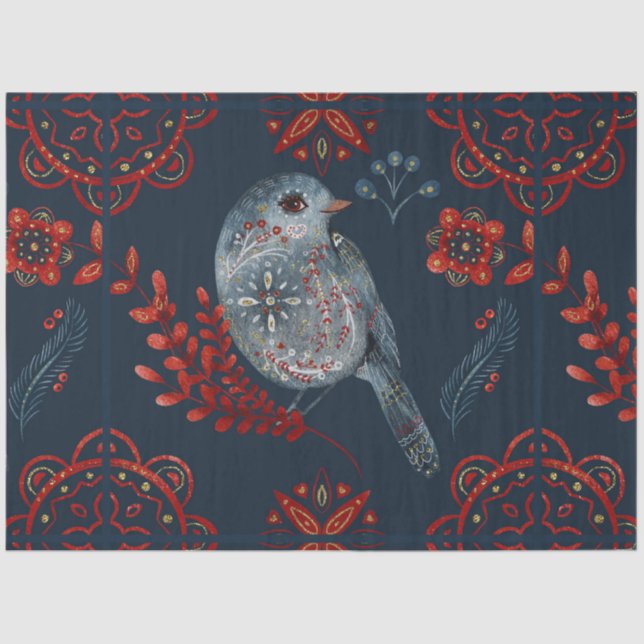 Ein Nordic Tile Series Design für Weihnachten 26 Seidenpapier (Vorderseite)