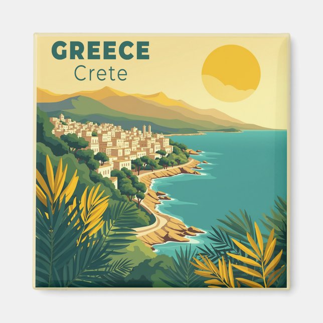 Ein nostalgisches klassisches Reiseplakat – Griech Magnet (Vorne)