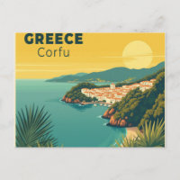 Ein nostalgisches klassisches Reiseplakat – Griech