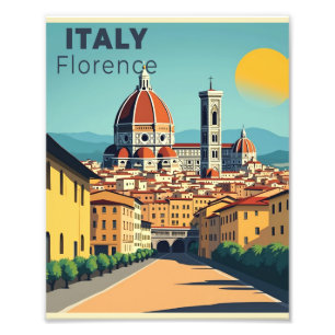 Ein nostalgisches klassisches Reiseplakat – Italie Fotodruck