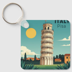 Ein nostalgisches klassisches Reiseplakat – Italie Schlüsselanhänger