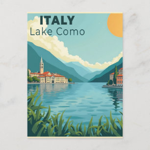 Ein nostalgisches klassisches Reiseposter – Italie Postkarte