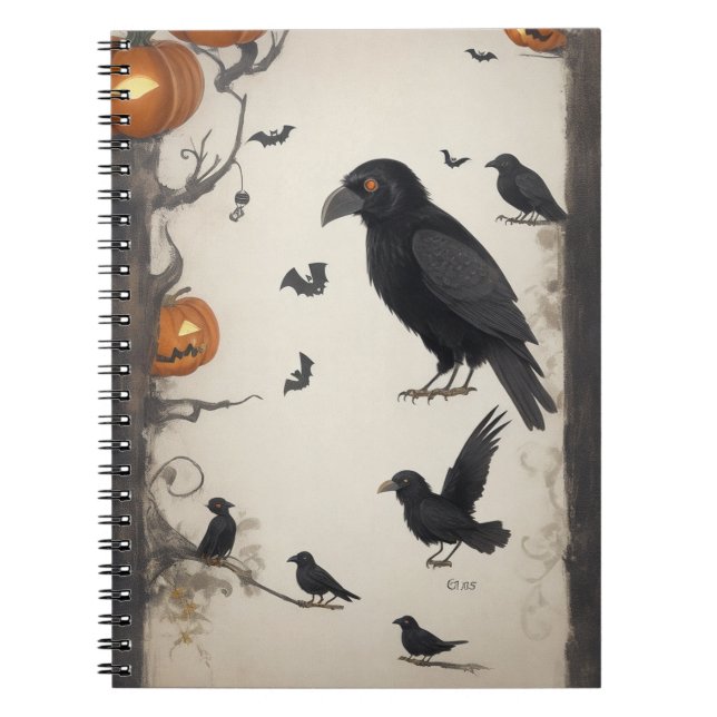 Ein Notebook, das perfekt für Halloween-Planung is Notizblock (Vorderseite)