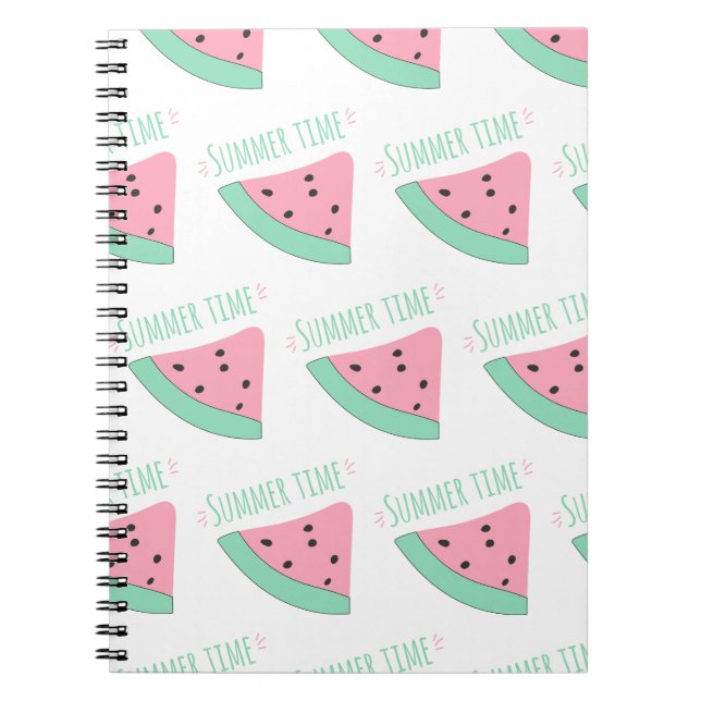 Ein Notebook mit Inschrift und Wassermelone Notizblock (Vorderseite)
