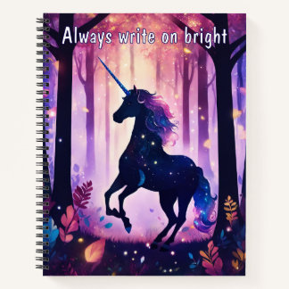 Ein Notebook - mit Unicorn-Design Notizbuch