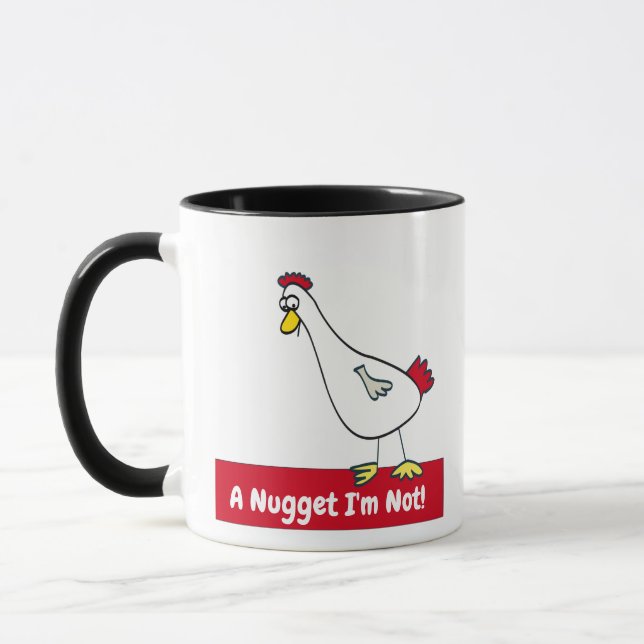 Ein Nugget bin ich nicht! Vegetarier Tasse (Links)