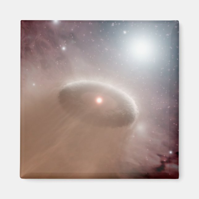 Ein O-Stern direkt hinter einem jungen, cooleren S Magnet (Vorne)