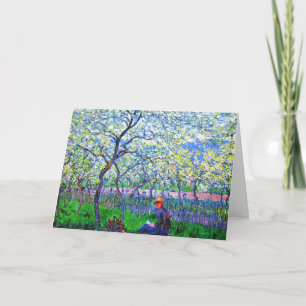 Ein Obstgarten im Frühling Karte
