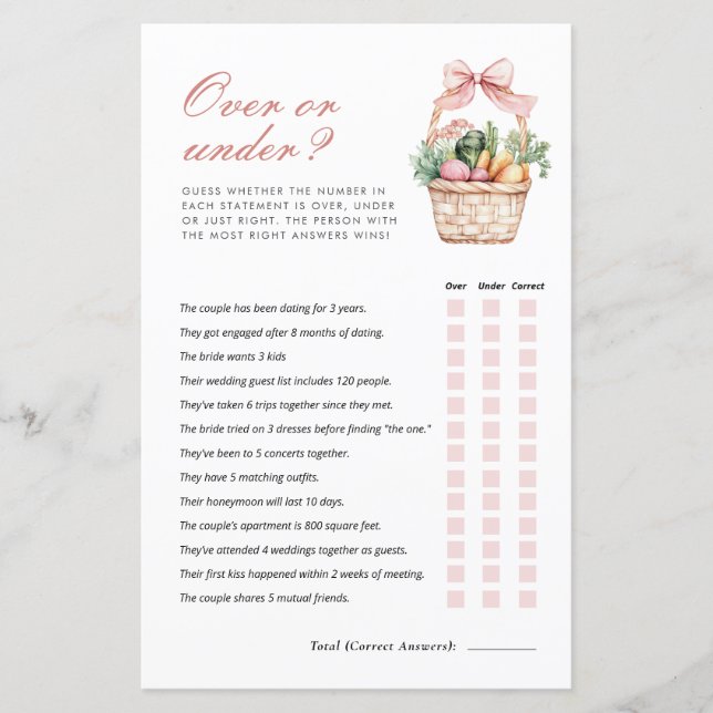 Ein oder aus dem Markt - Bridal Game (Vorderseite)