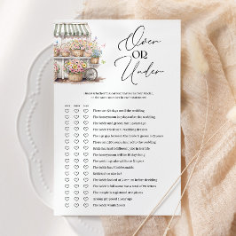 Ein oder unter dem Markt Brautparty-Spiel