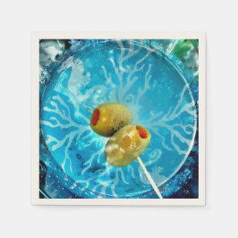 Ein oder zwei Oliven? Serviette