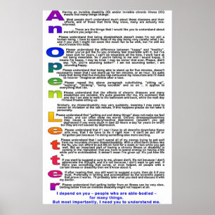 Ein offener Brief zu denen ohne chronische Poster