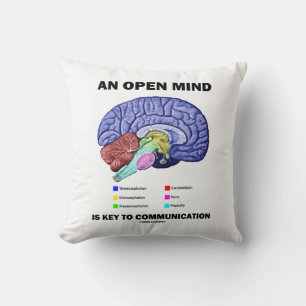 Ein offener Geist ist der Schlüssel zur Kommunikat Kissen