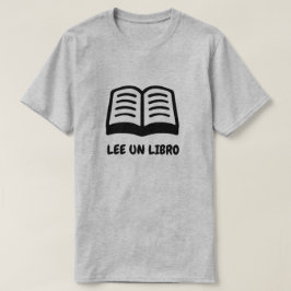 ein offenes Buch und spanischer Text: Lee un libro T-Shirt
