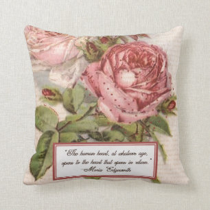 Ein offenes Herz haben: Viktorianischer rosa Kissen