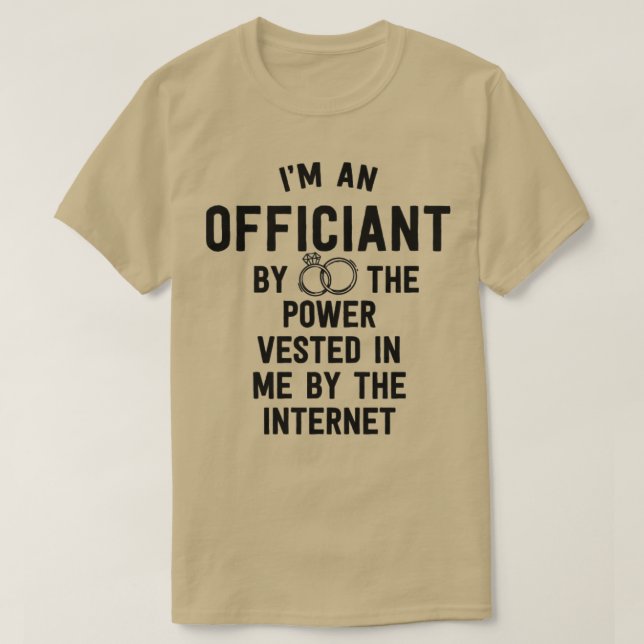 Ein offizieller Power für Hochzeitssache, der mir  T-Shirt (Design vorne)